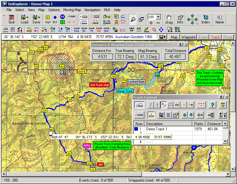 OziExplorer screenshot