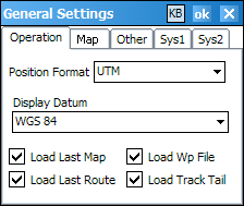 Configure Operation Settings